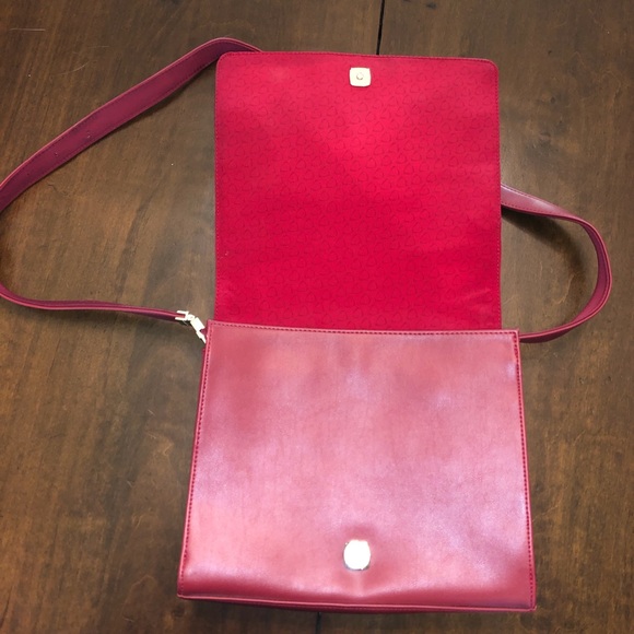 Red Liz Claiborne Handbag Purse - Picture 8 of 16